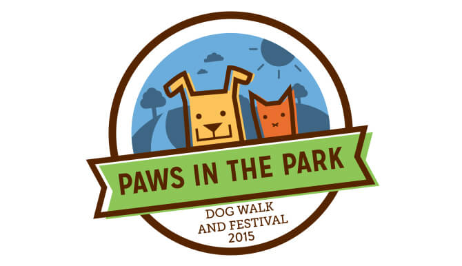 Paws in the Park 2015 logo
