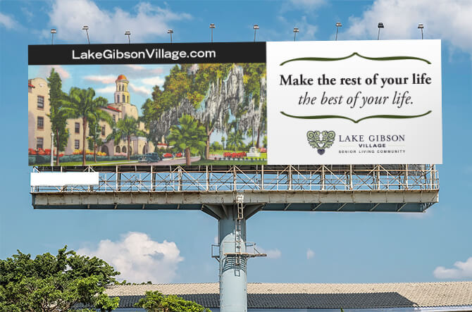 Lake Gibson Village, Orlando Billboard ad