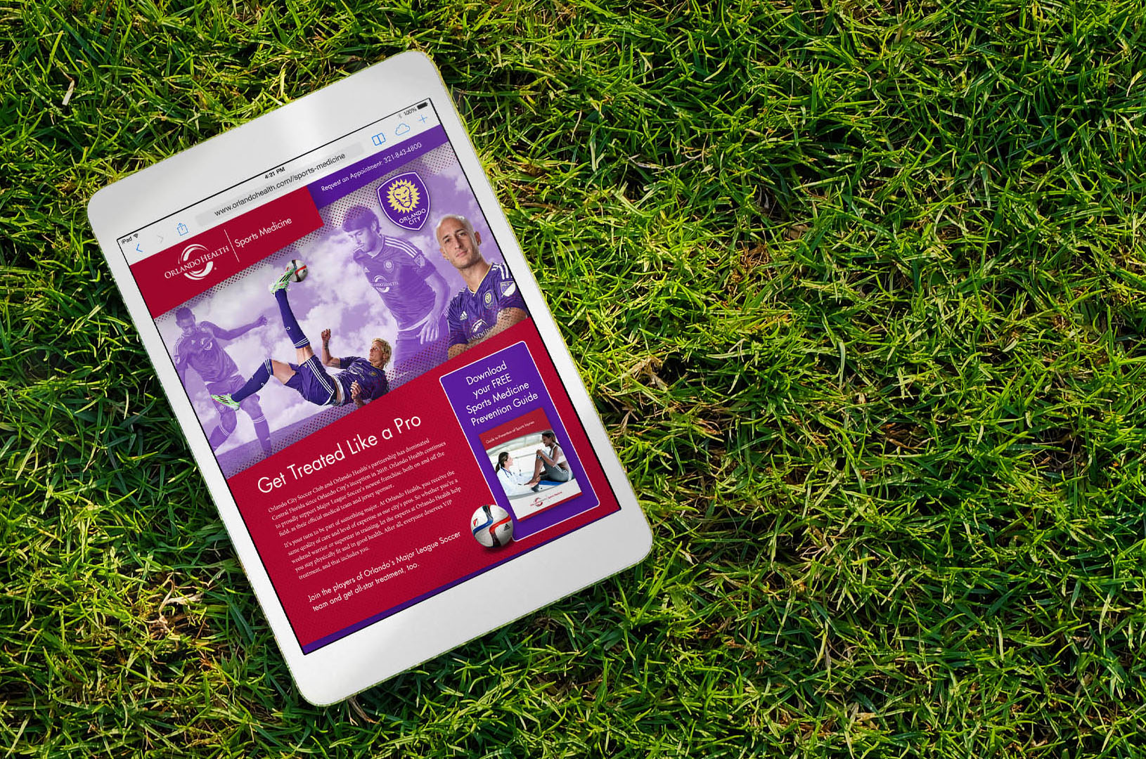 Orlando Health landing page