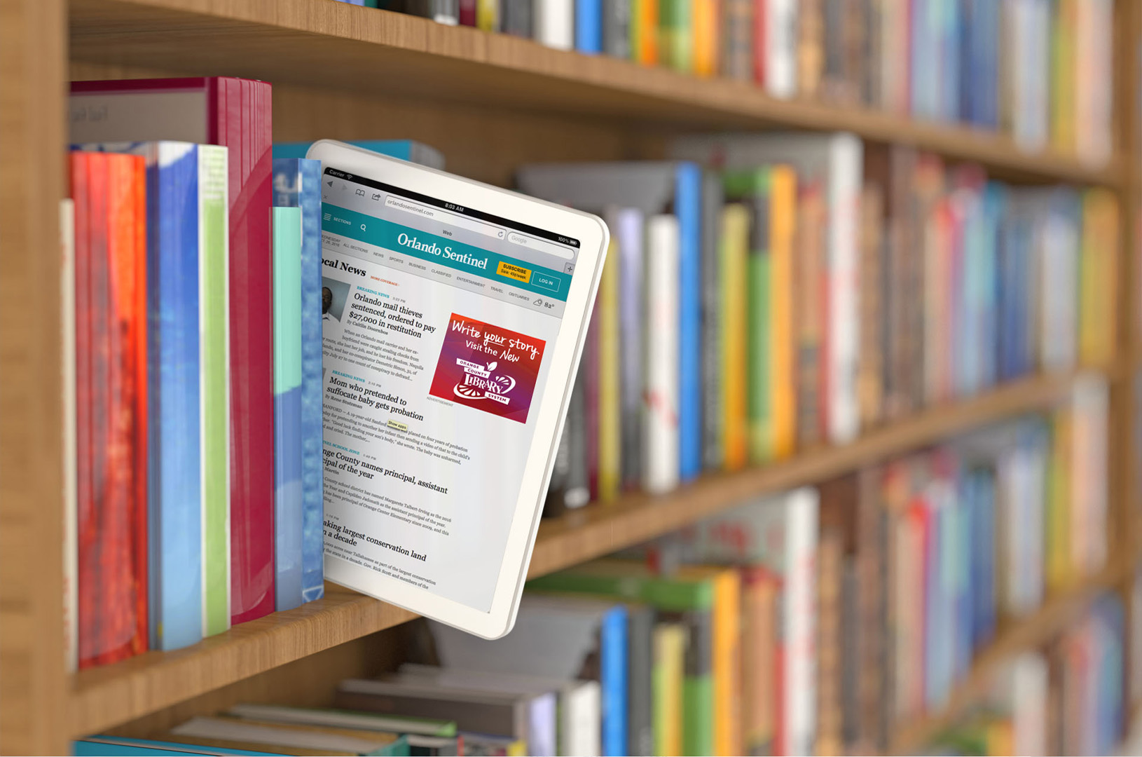 Orange County Library online advertising