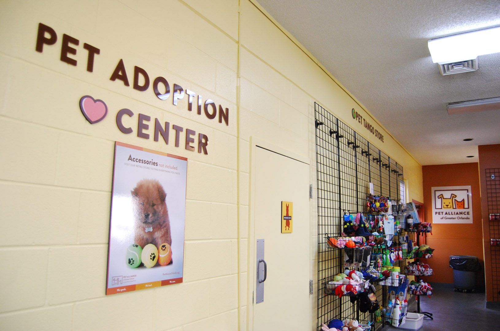 Pet Alliance of Greater Orlando signage and wayfinding system
